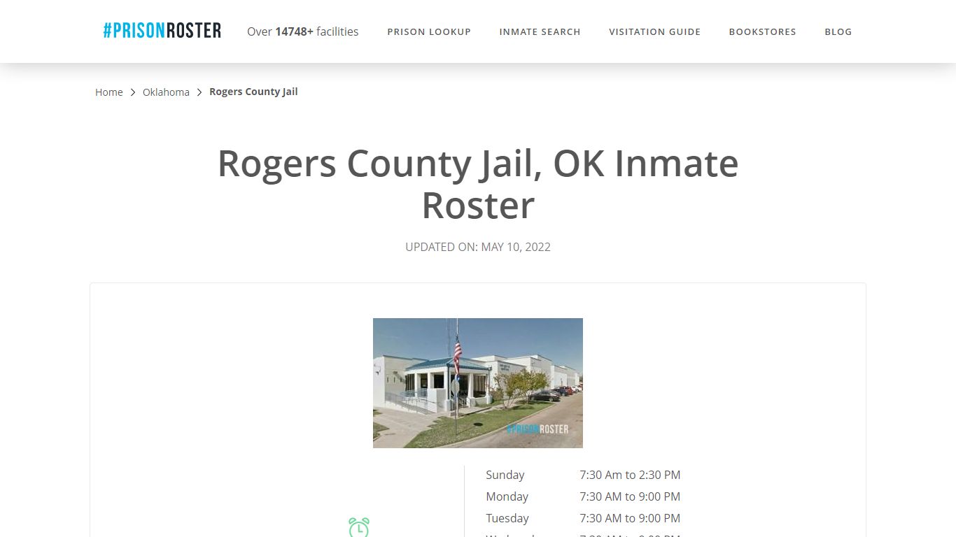 Rogers County Jail, OK Inmate Roster